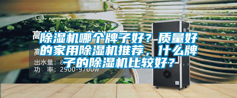 除濕機哪個牌子好?質量好的家用除濕機推薦,什么牌子的除濕機比較好?