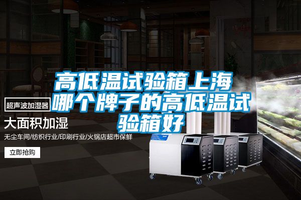 高低溫試驗箱上海 哪個牌子的高低溫試驗箱好