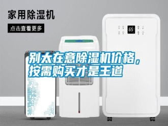 行業(yè)新聞別太在意除濕機(jī)價(jià)格，按需購買才是王道