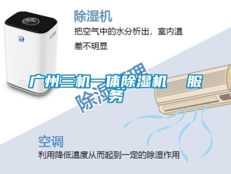 行業新聞廣州三機一體除濕機  服務