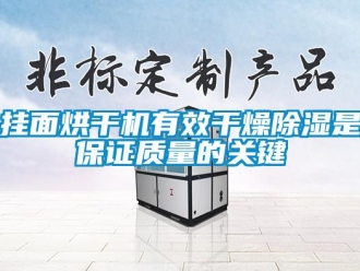 行業(yè)新聞掛面烘干機(jī)有效干燥除濕是保證質(zhì)量的關(guān)鍵